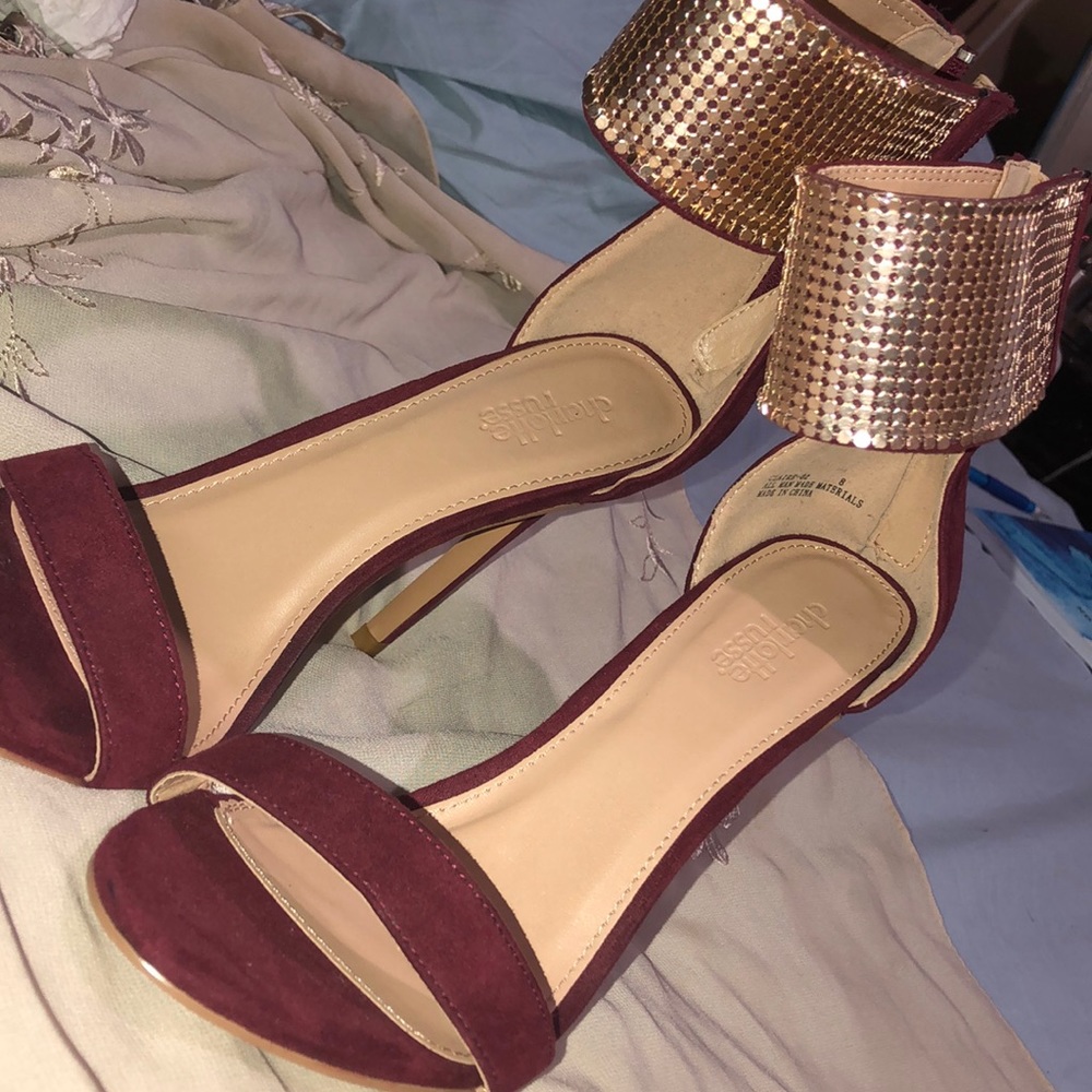 Charlotte Russe burgundy heels